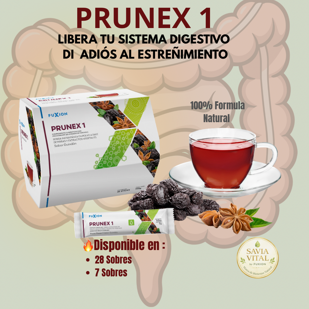PRUNEX1 DE FUXION ( Limpia, Desintoxica y Desinflama el Sistema Digestivo)