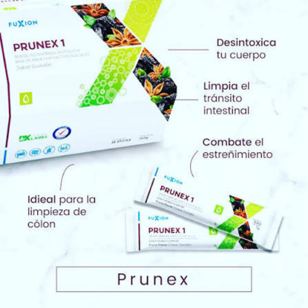 PRUNEX1 DE FUXION ( Limpia, Desintoxica y Desinflama el Sistema Digestivo)