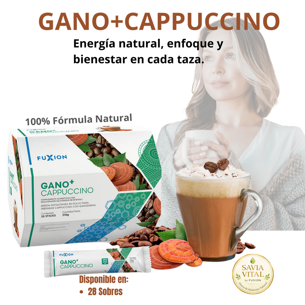 GANO+CAPPUCCINO DE FUXION (Refuerza tu sistema inmune y Protege el hígado)