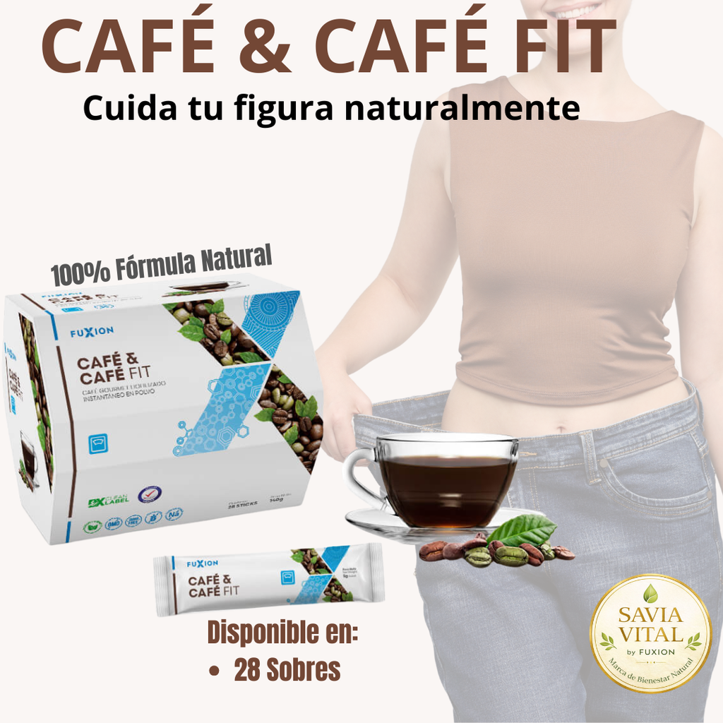 CAFÉ & CAFÉ FIT DE FUXION (Equilibra tu glucosa, Controla tu apetito y Cuida tu peso)