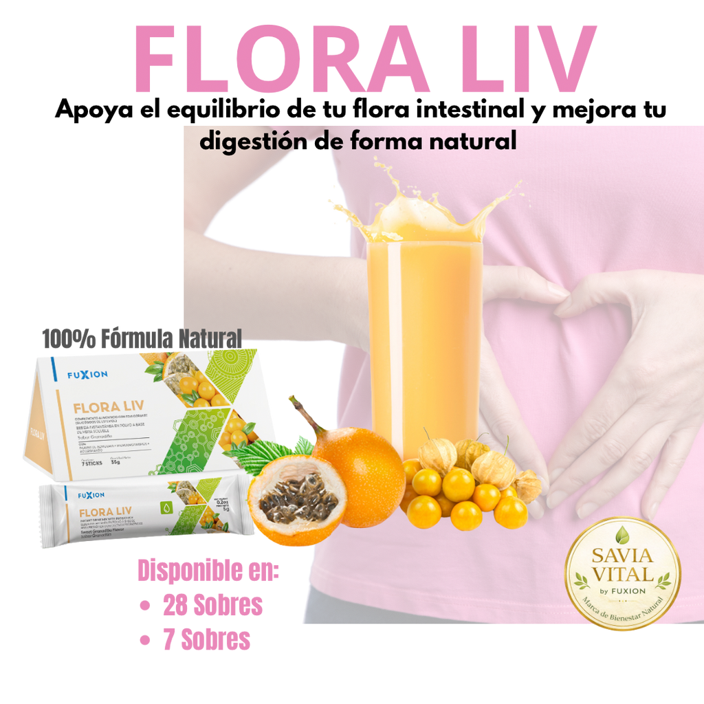 FLORA LIV DE FUXION (Probióticos Para Gastritis y Helicobacter Pylori)